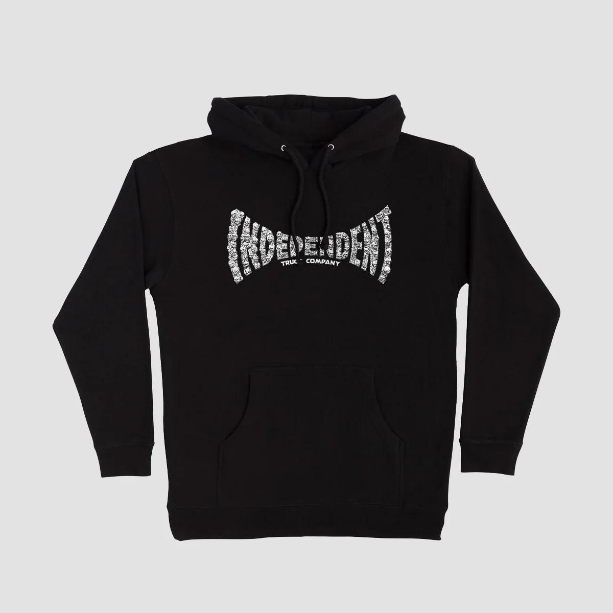 Independent Skull Span Pullover Hoodie Black