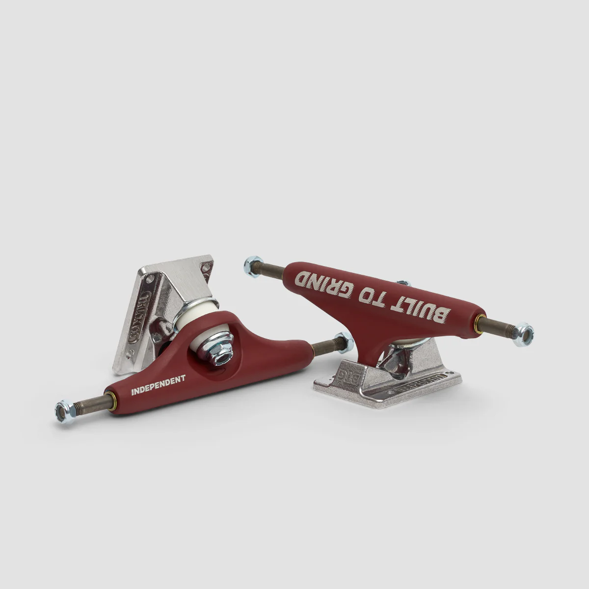 Independent Stage 11 144 BTG Speed Standard Skateboard Trucks 1 Pair Burgundy/Silver- 8.25" - Image 3