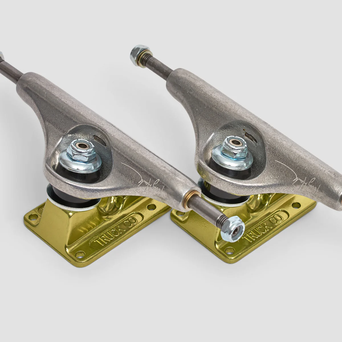 Independent Stage 11 144 Forged Hollow Tony Hawk Skateboard Trucks 1 Pair Silver/Green - 8.25" - Image 5