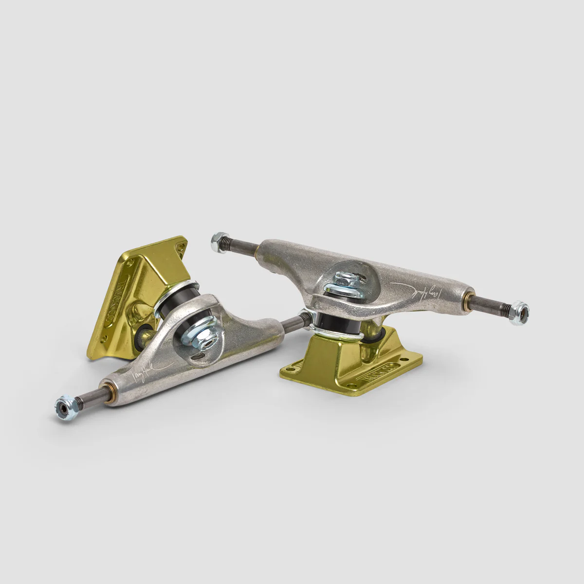 Independent Stage 11 159 Forged Hollow Tony Hawk Skateboard Trucks 1 Pair Silver/Green - 8.75" - Image 3