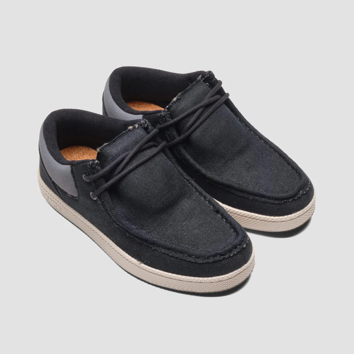 IPATH Cats Mid Hemp Shoes - Black Raw Edge Hemp - Image 2