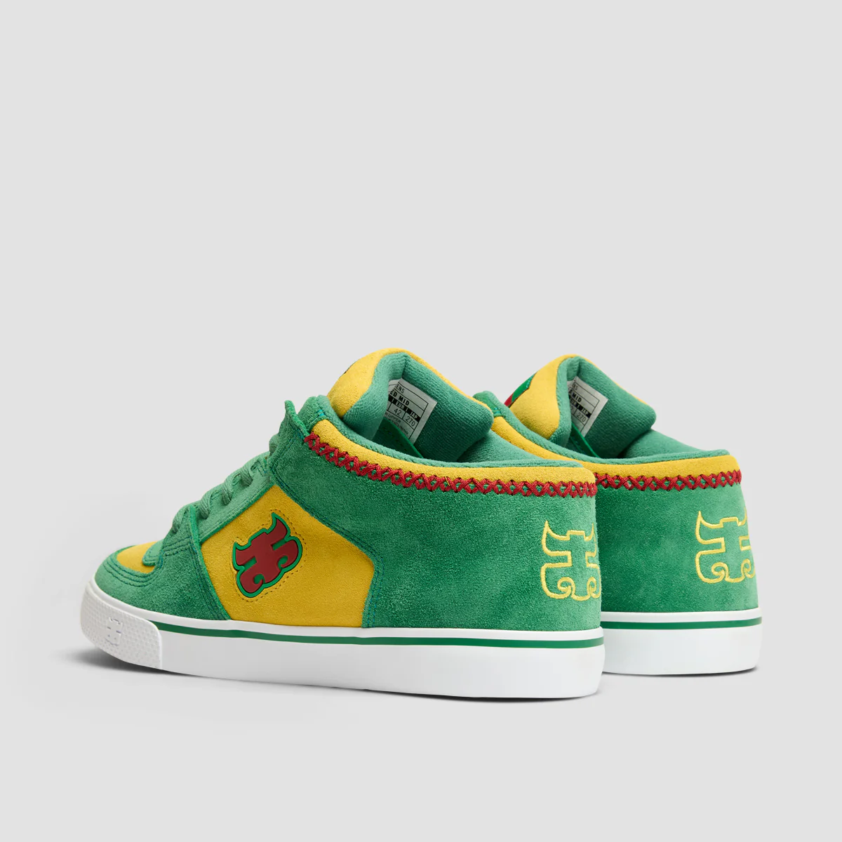 IPATH Reed Mid Top Shoes - Rasta Green/Yellow - Image 3