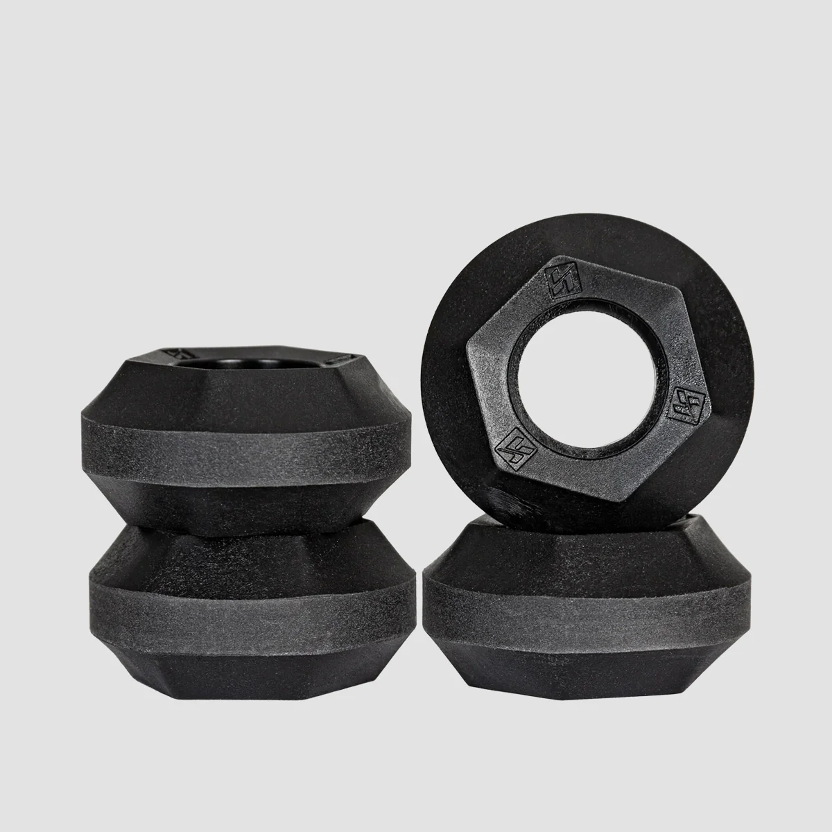 Kizer Sliders Antirocker Aggressive Inline Skate Wheels x4 Black 47mm