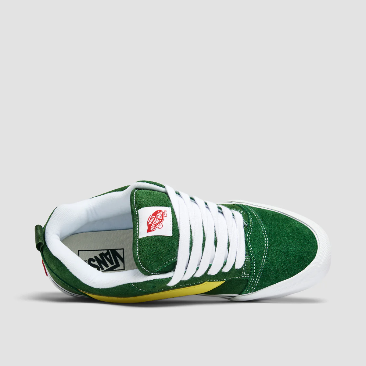 Vans Knu Skool Shoes - Green/True White - Image 4