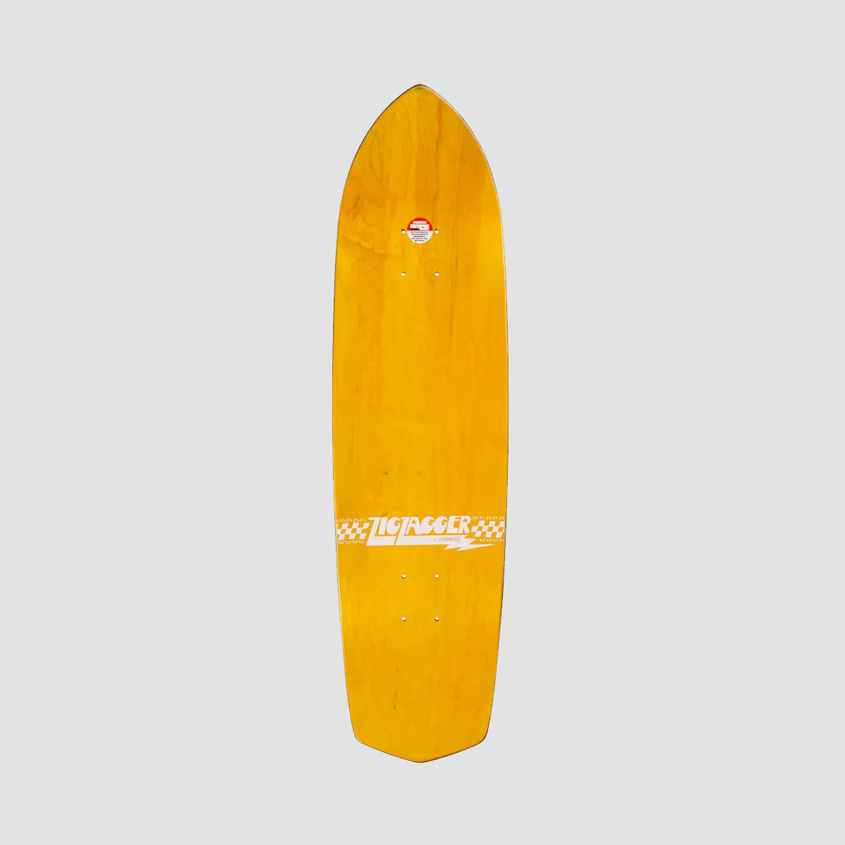 Krooked Zig Zagger Skateboard Deck Silver Foil - 8.62" - Image 2