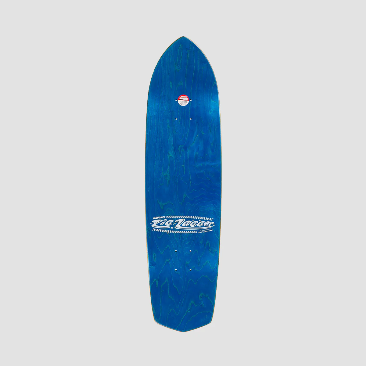 Krooked Zig Zagger DLX Clay Hallin Skateboard Deck Purple/Blue - 8.62" - Image 2