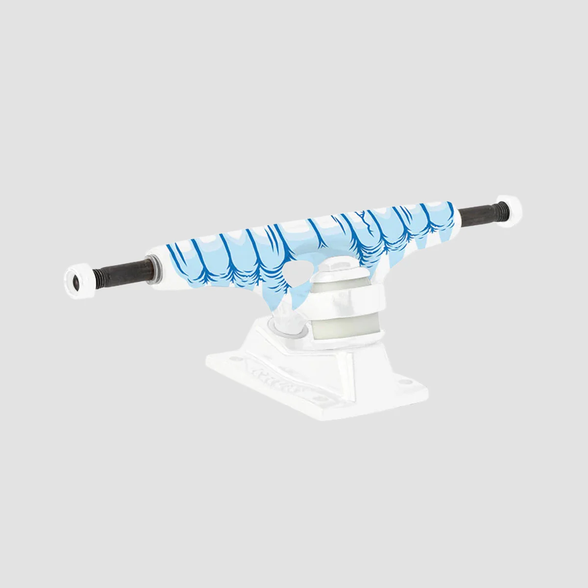 Krux K5 Chompers DLK Standard Skateboard Trucks 1 Pair Blue/Silver - 8.25" - Image 2