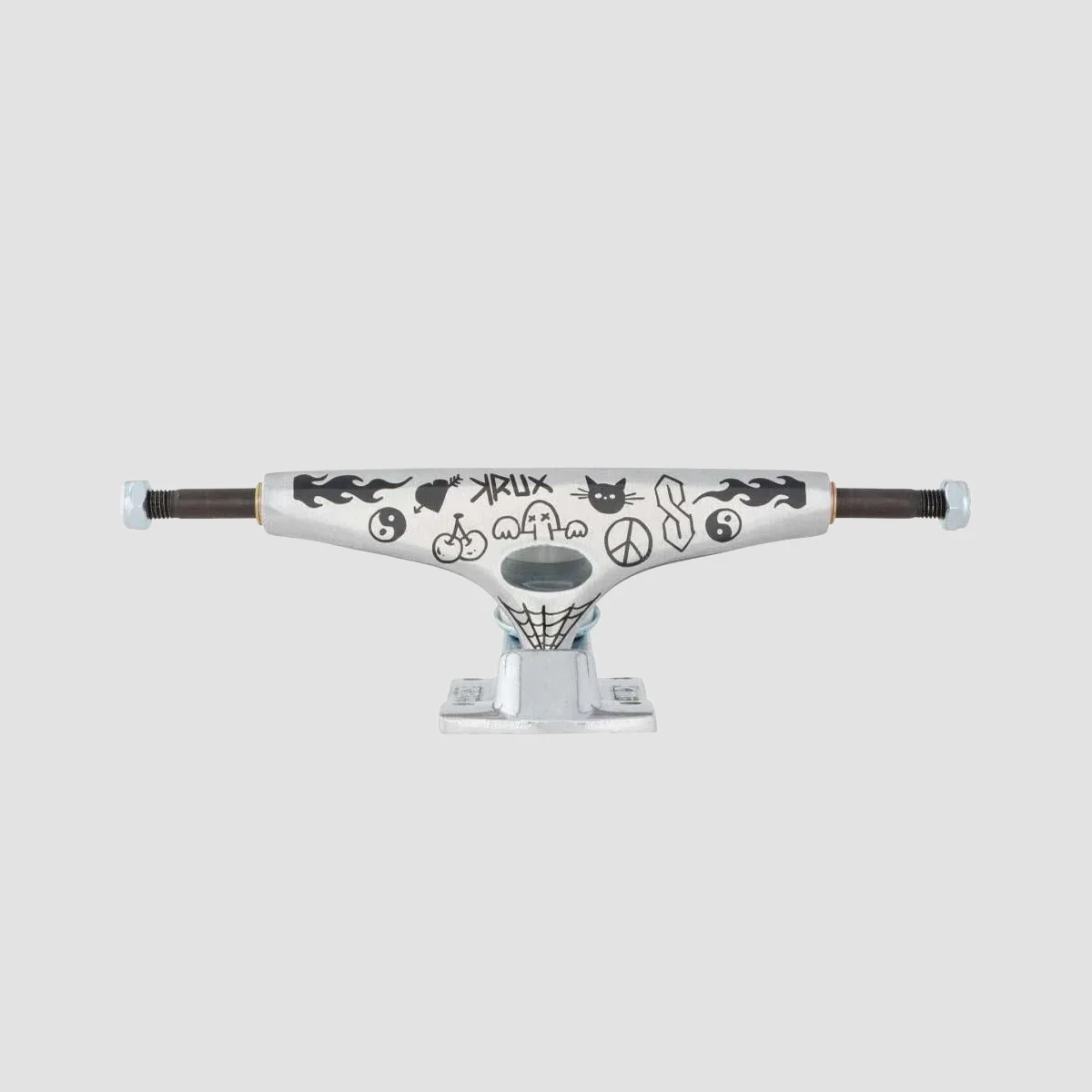 Krux K5 Doodle Standard Skateboard Trucks 1 Pair Silver - 8.5"