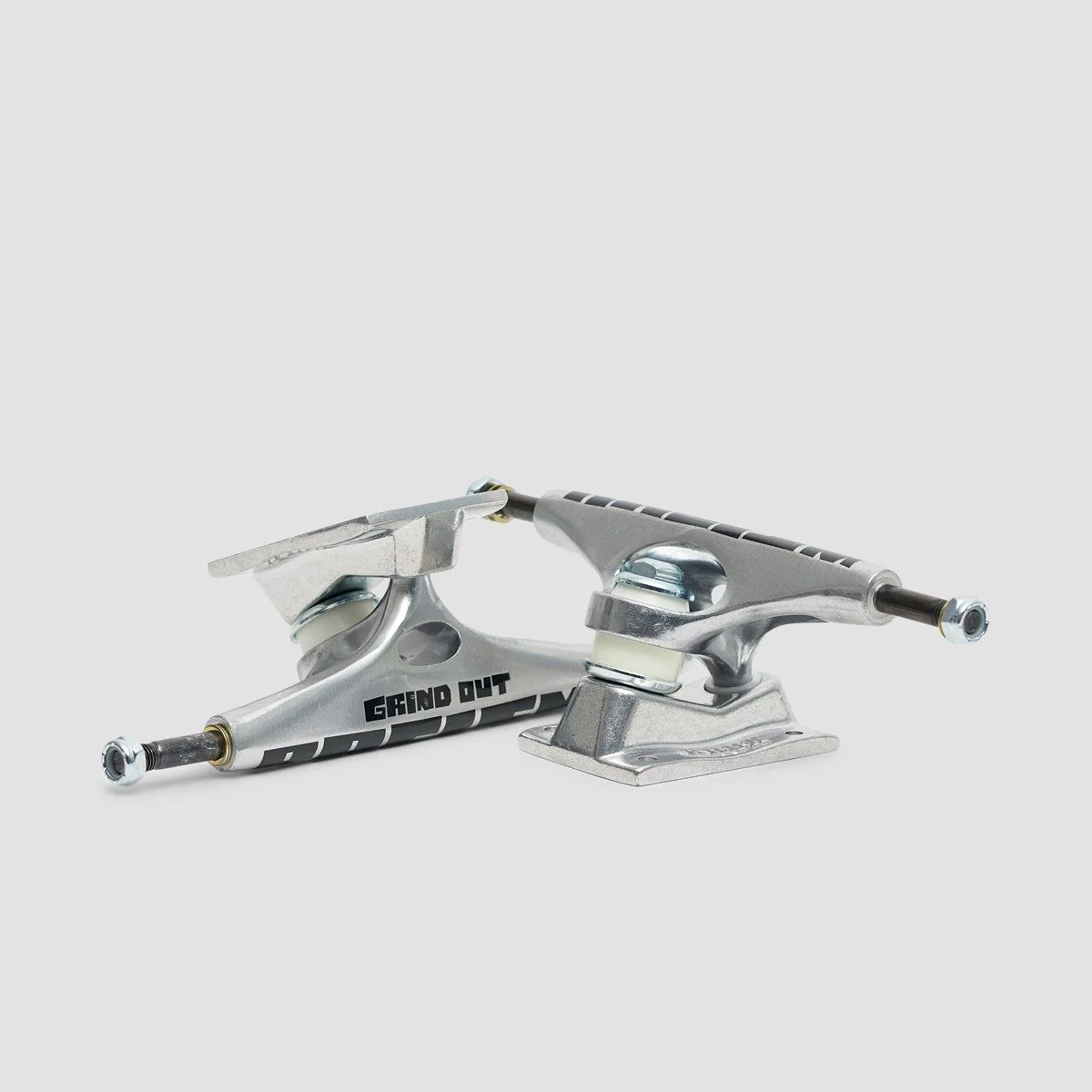 Krux K5 Grind Out Racism DLK Standard Skateboard Trucks 1 Pair Silver - 8.25" - Image 3