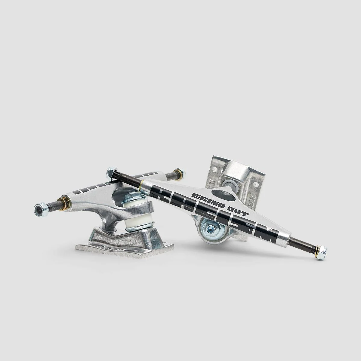 Krux K5 Grind Out Racism DLK Standard Skateboard Trucks 1 Pair Silver - 8.25" - Image 4