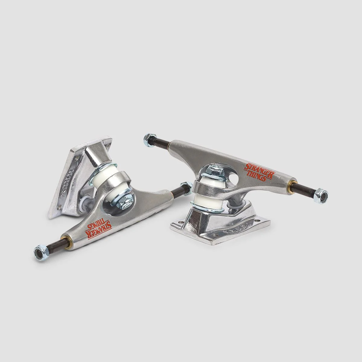 Krux X Stranger Things Crew K5 Standard Skateboard Trucks 1 Pair Polished Silver - 8.25" - Image 3