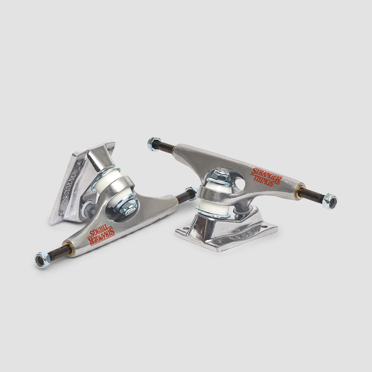 Krux X Stranger Things Crew K5 Standard Skateboard Trucks 1 Pair Polished Silver - 8.5" - Image 3
