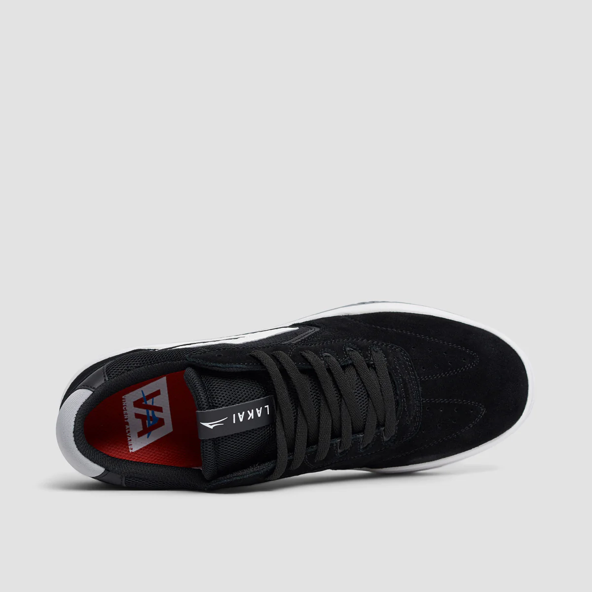 Lakai Atlantic Shoes - Black/Light Grey Suede - Image 4