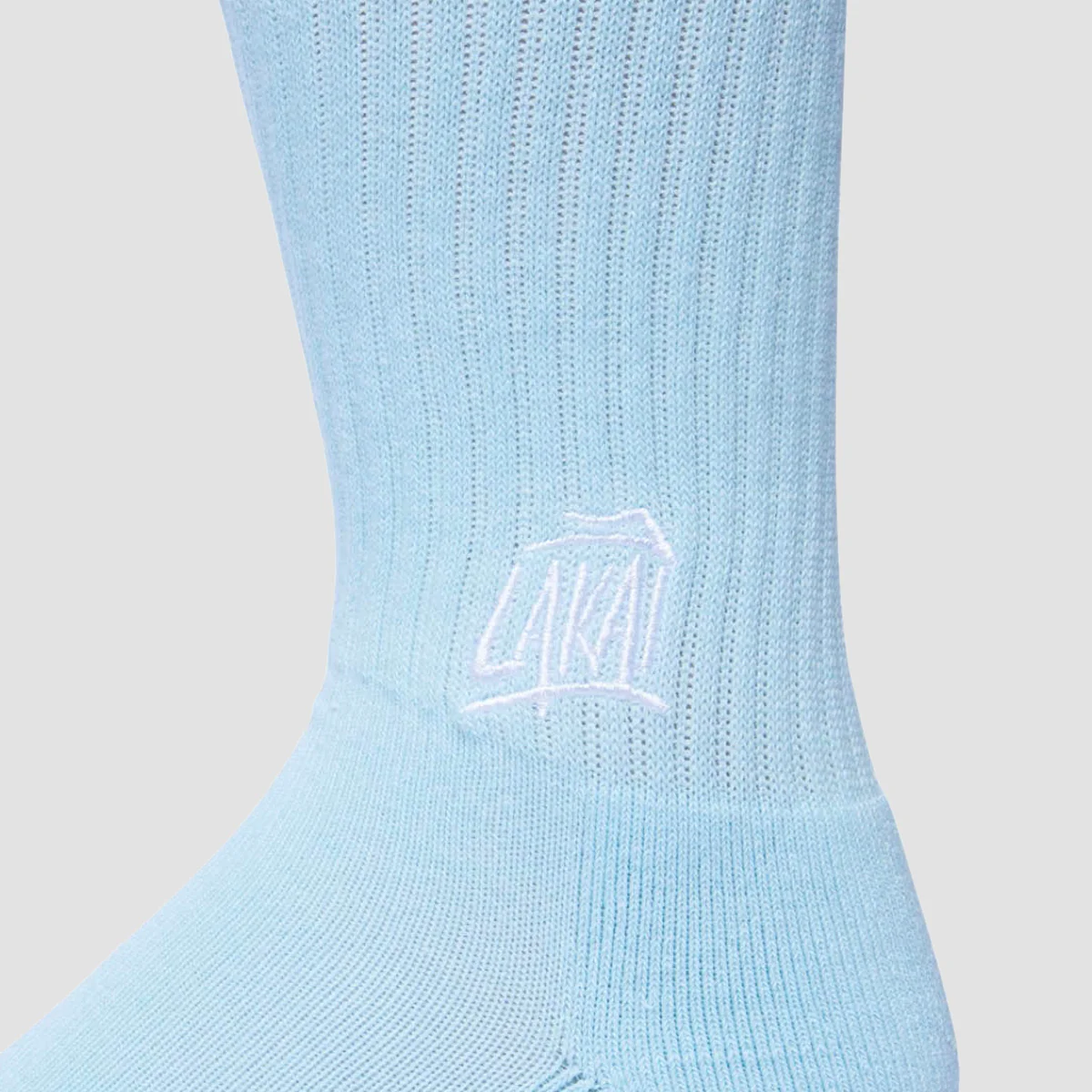 Lakai Brush Crew Socks Light Blue - Image 2