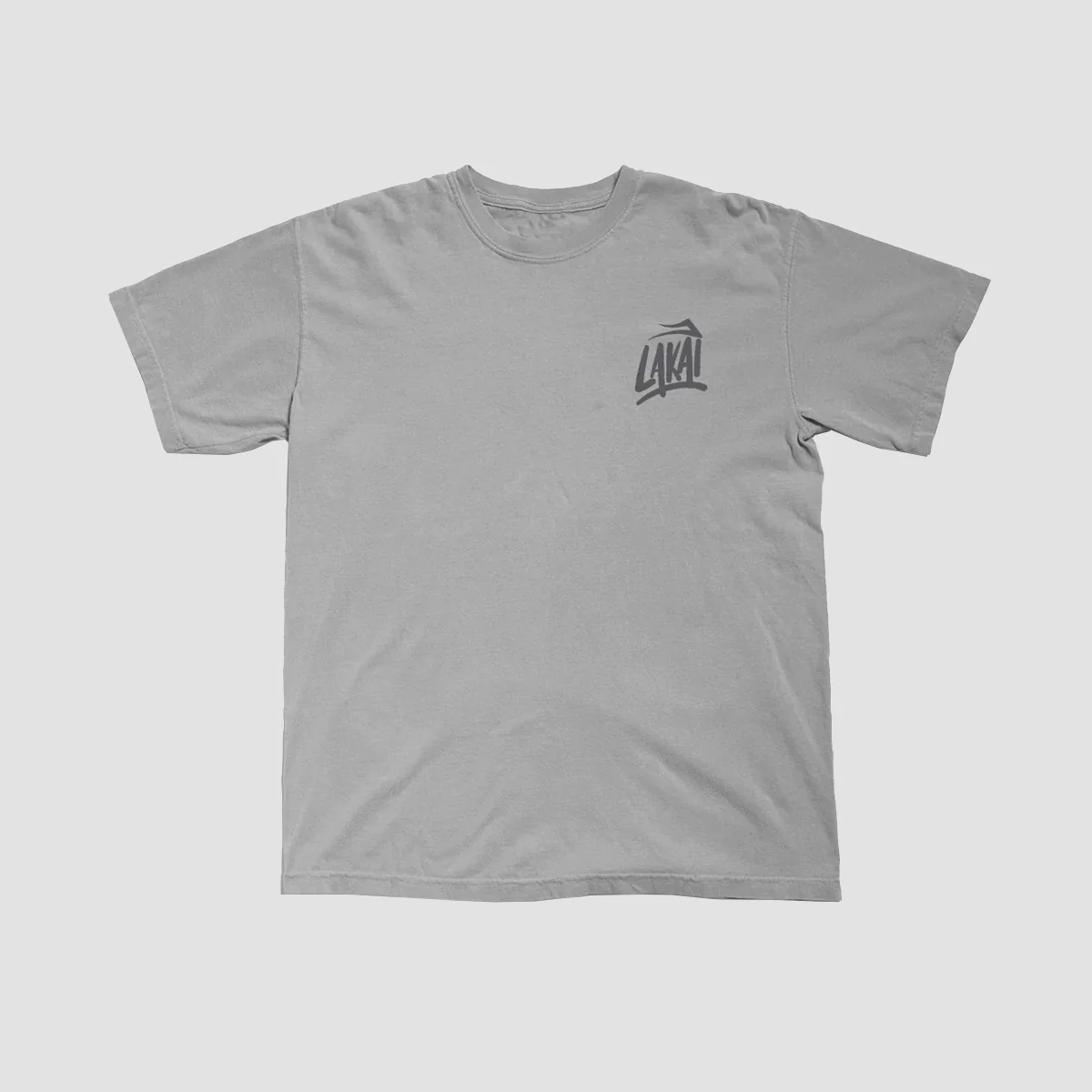 Lakai Brush Garment Dyed T-Shirt Charcoal