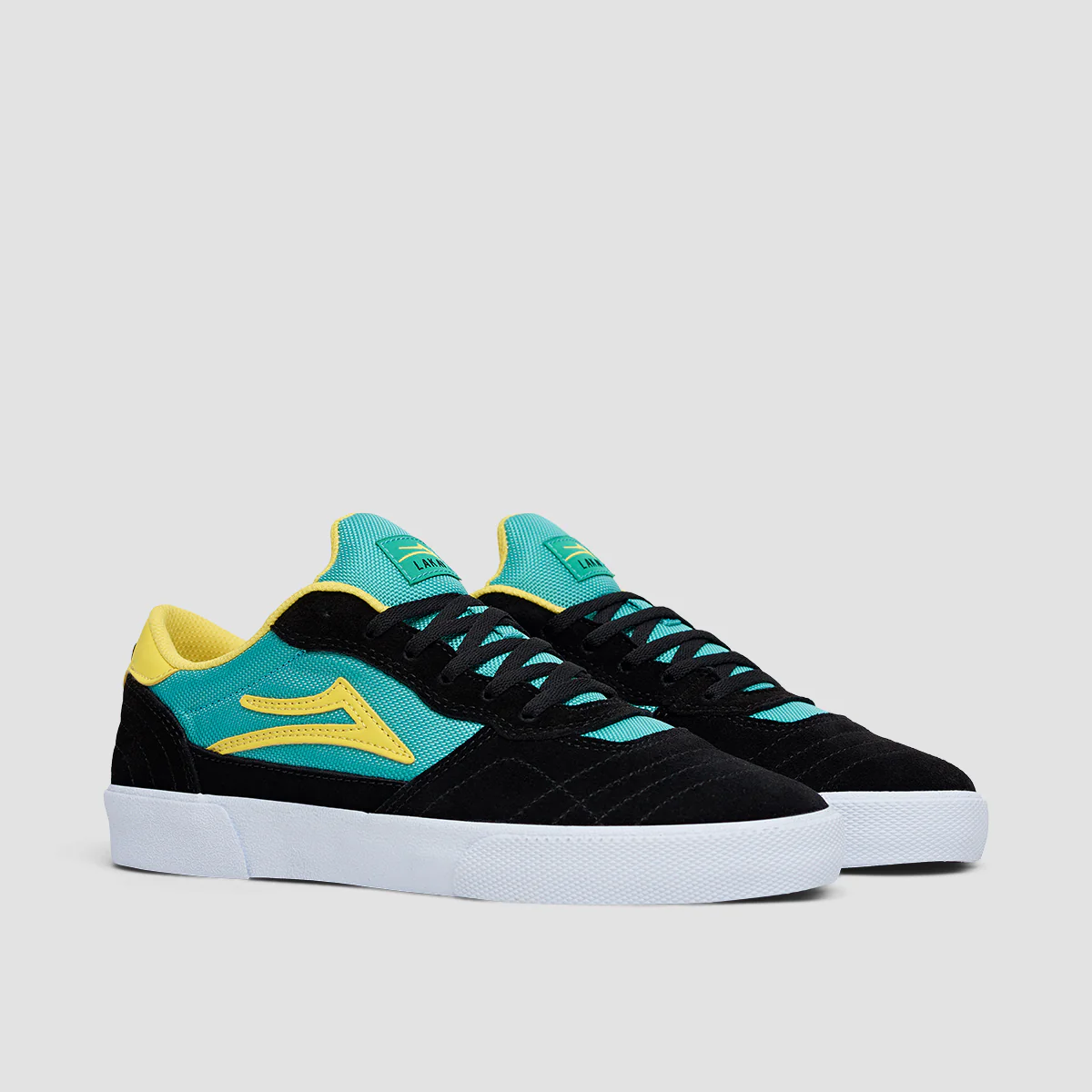 Lakai Cambridge Shoes - Black/Teal Suede - Image 2