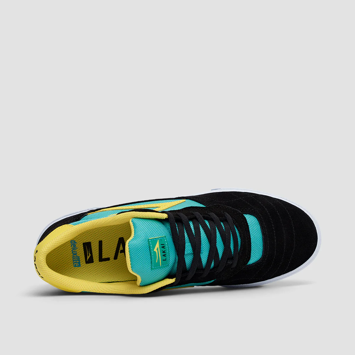 Lakai Cambridge Shoes - Black/Teal Suede - Image 4