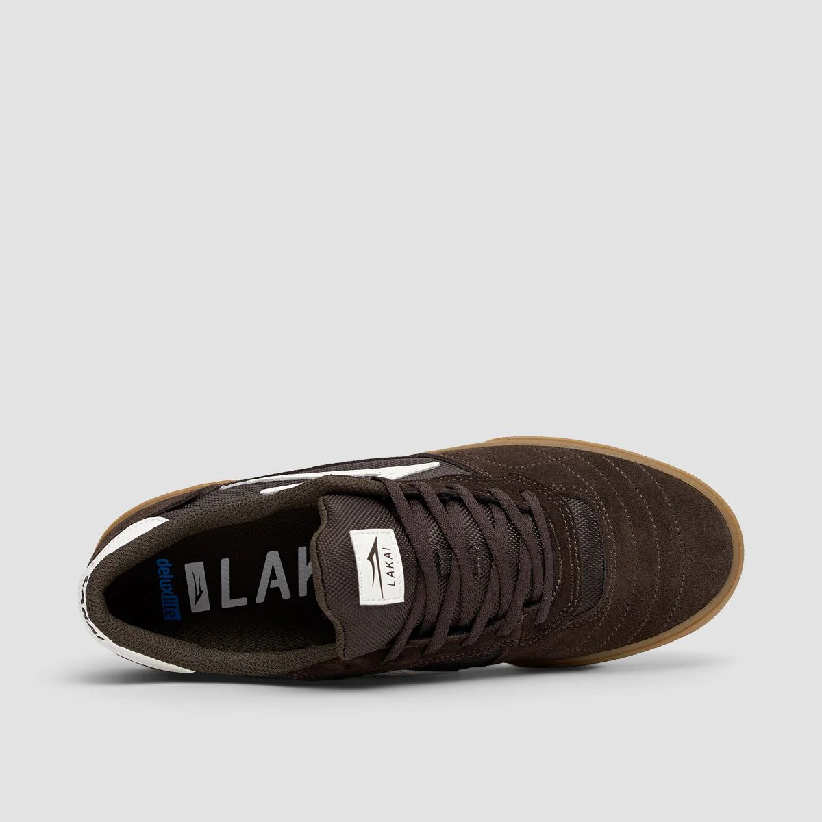 Lakai Cambridge Shoes - Chocolate/Light Blue UV Suede - Image 4