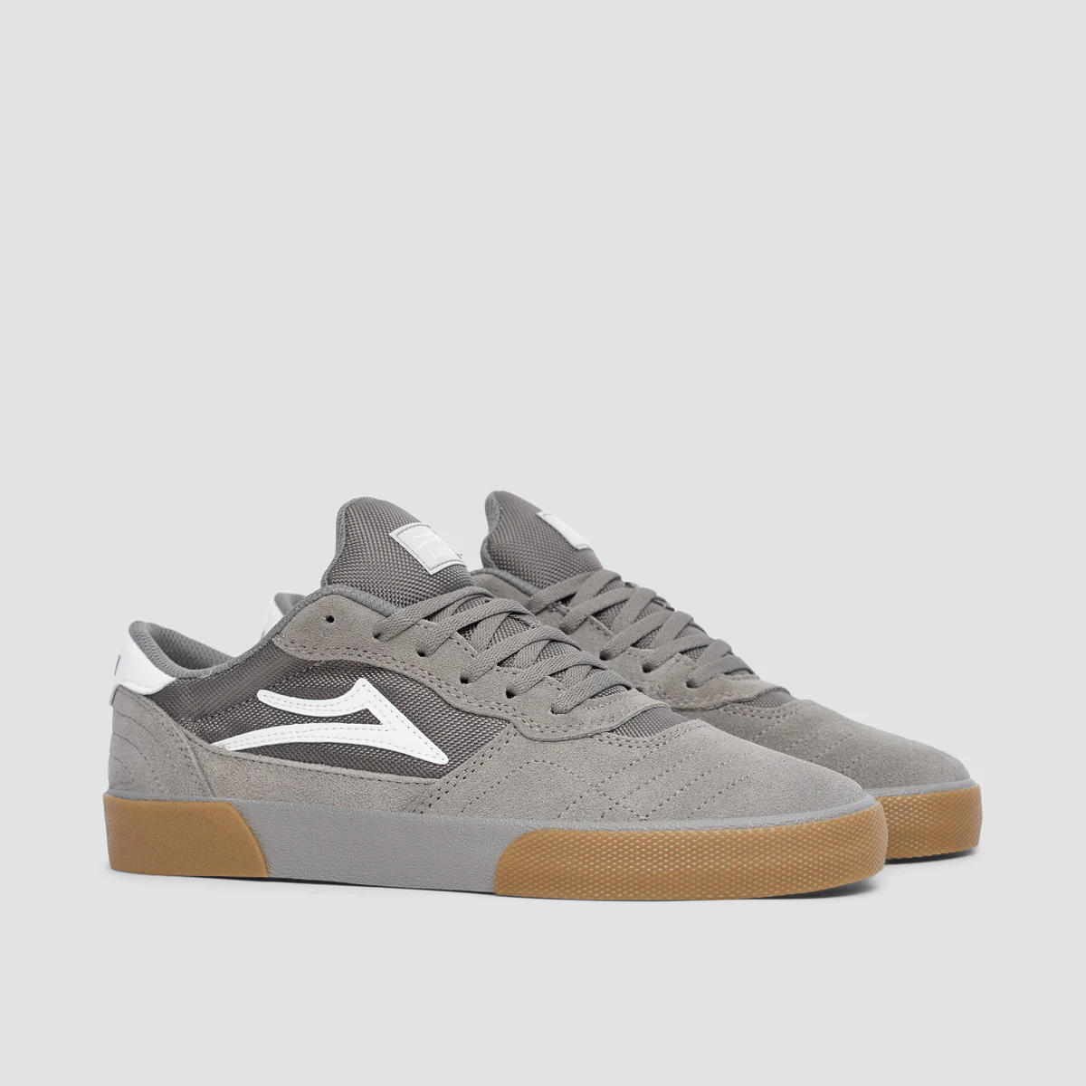 Lakai Cambridge Shoes - Light Grey/Gum Suede - Image 2