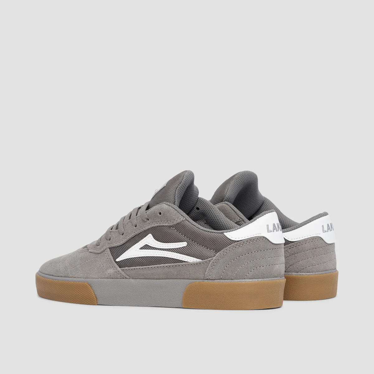 Lakai Cambridge Shoes - Light Grey/Gum Suede - Image 3