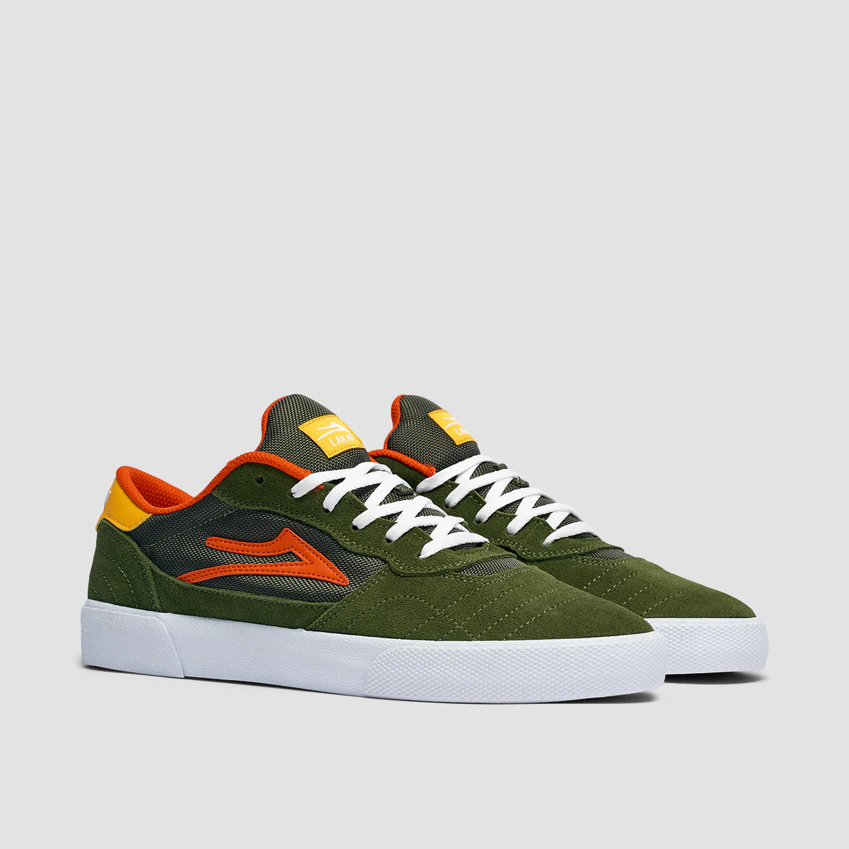 Lakai Cambridge Shoes - Olive/Yellow Suede - Image 2