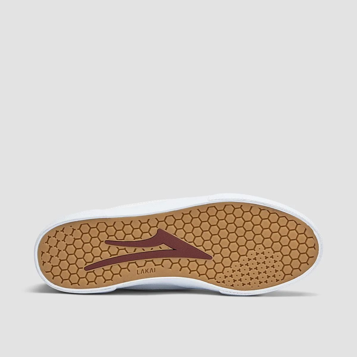 Lakai Cambridge Shoes - White/Burgundy Leather - Image 5