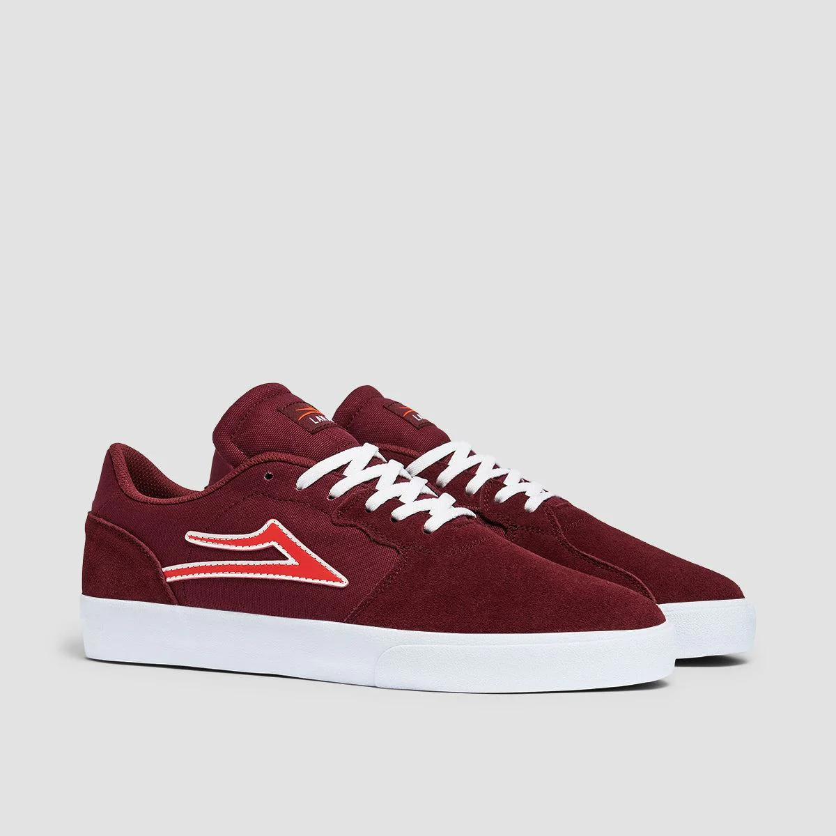 Lakai Cardiff Shoes - Burgundy Suede - Image 2
