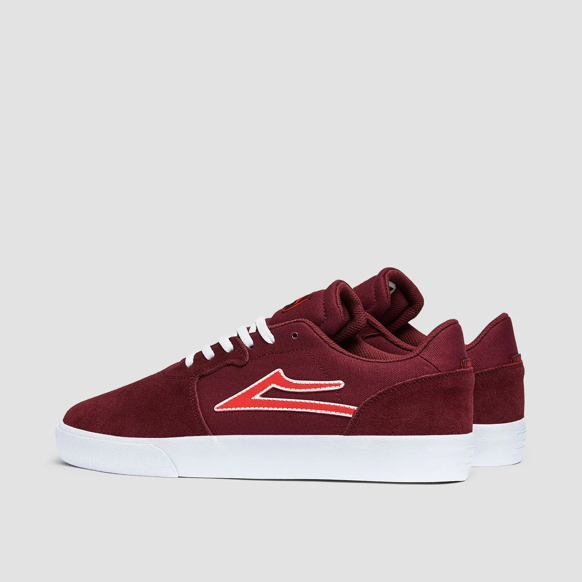 Lakai Cardiff Shoes - Burgundy Suede - Image 3