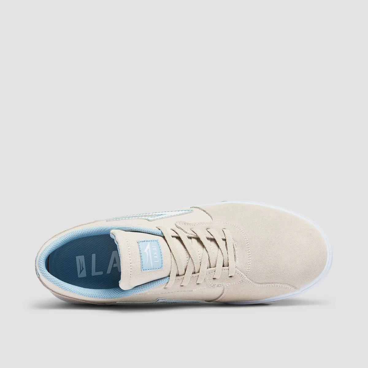 Lakai Cardiff Shoes - Cream Suede - Image 4