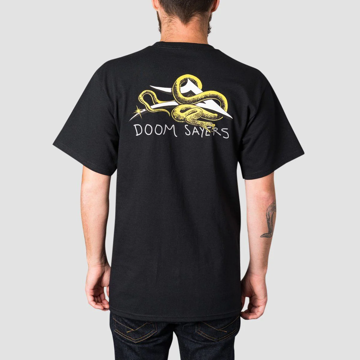 Lakai Doomsayers Flare Snake T-Shirt Black - Image 2