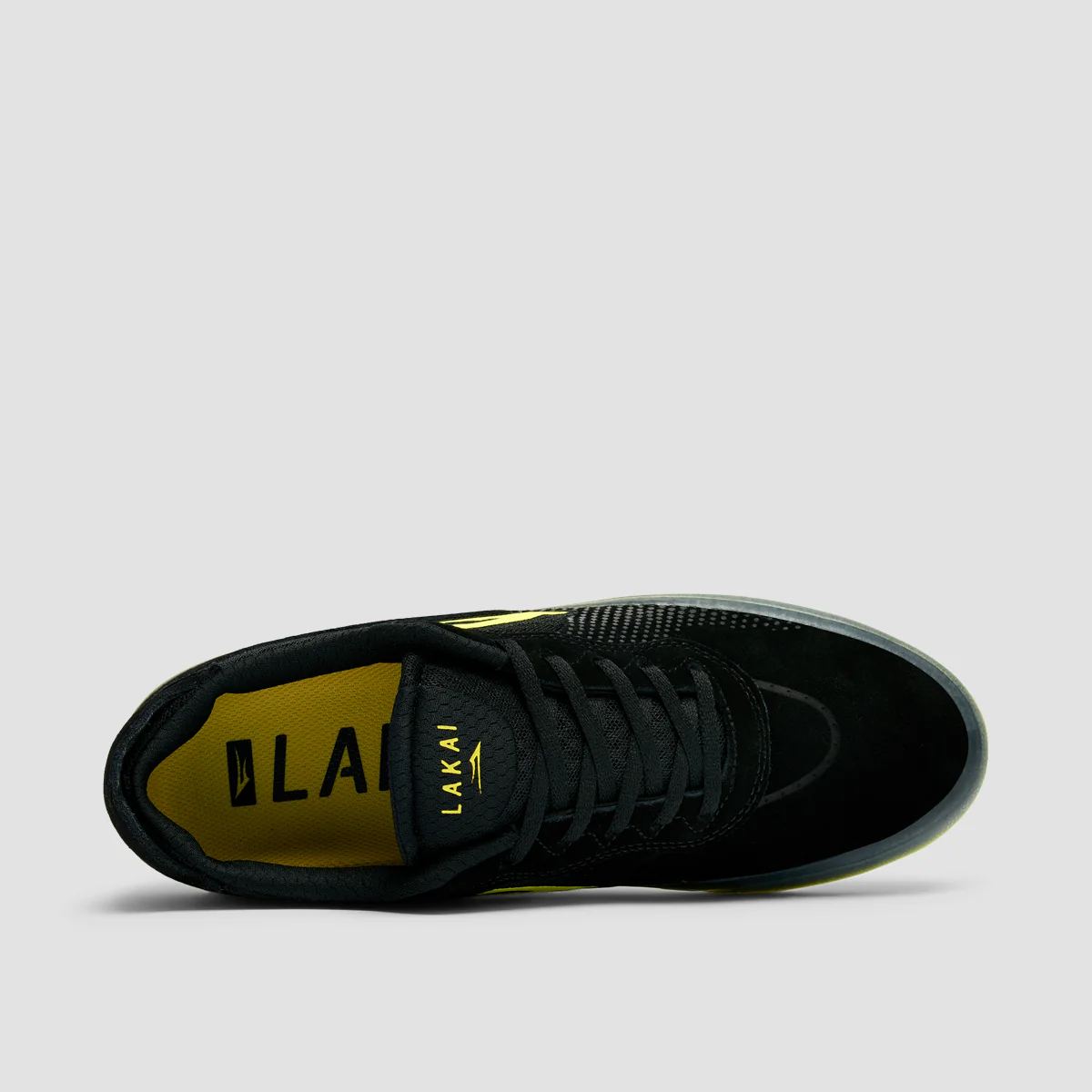 Lakai Essex Shoes - Black Suede/Yellow/Clear - Image 4