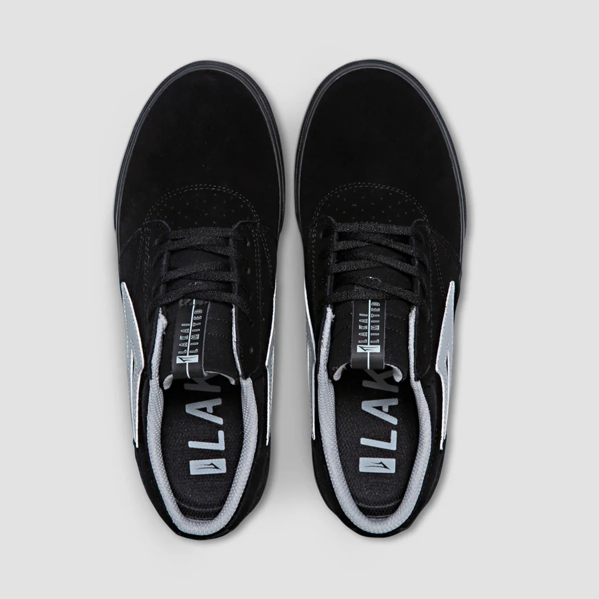 Lakai Griffin Skate Shoes - Black/Black Suede - Image 3