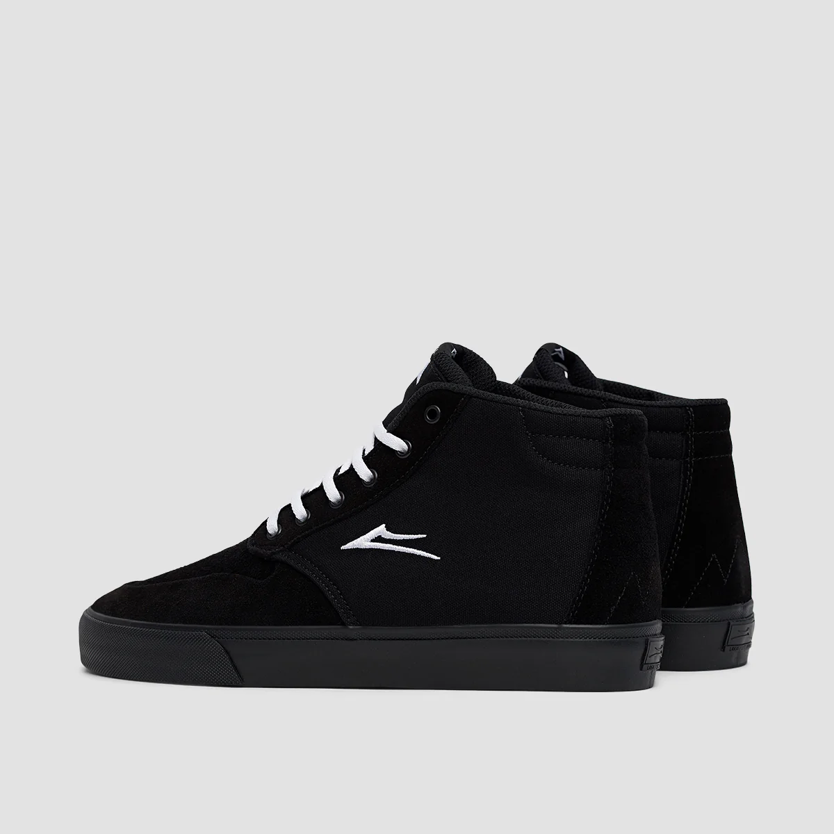 Lakai Riley 3 High Shoes - Black/Black Suede - Image 3