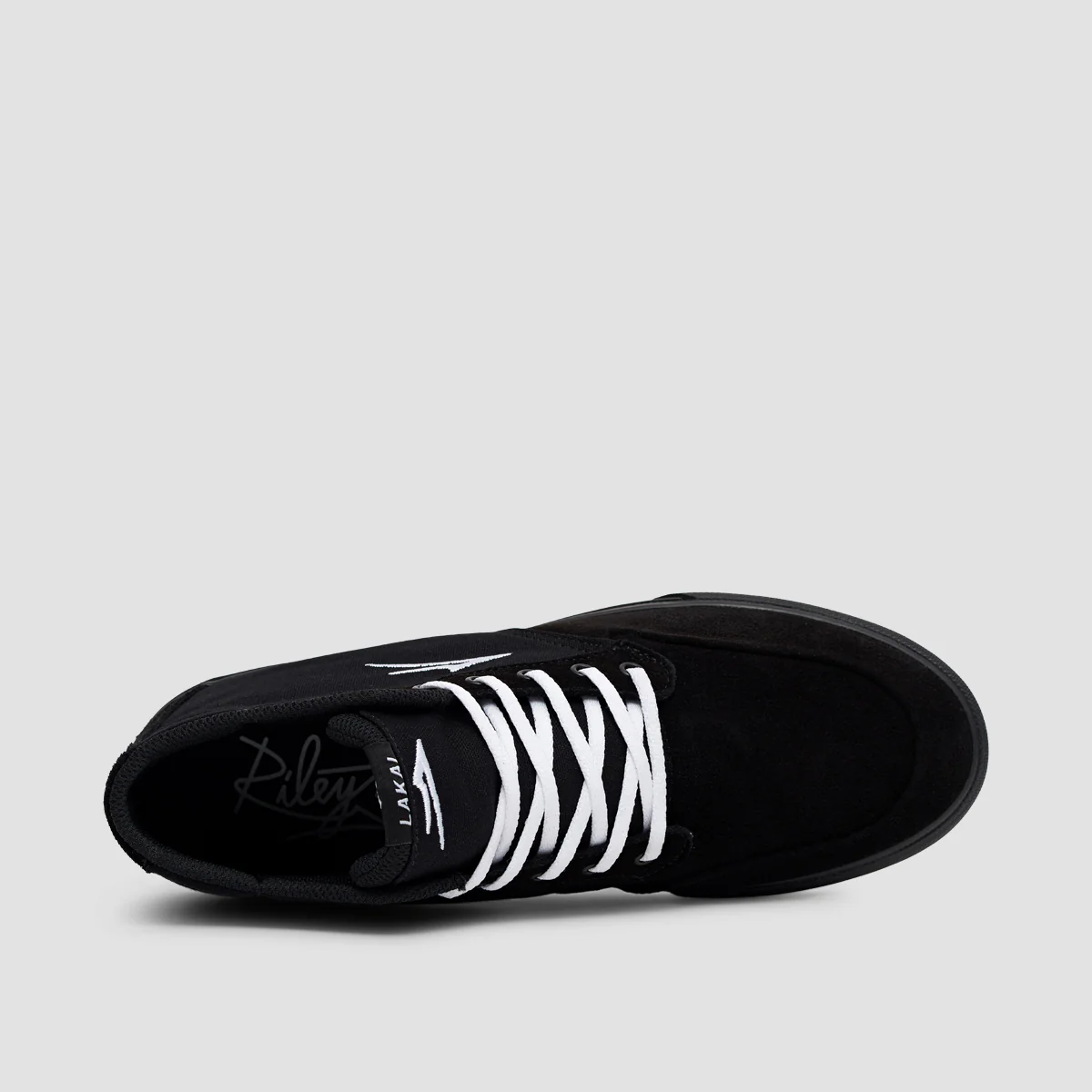 Lakai Riley 3 High Shoes - Black/Black Suede - Image 4