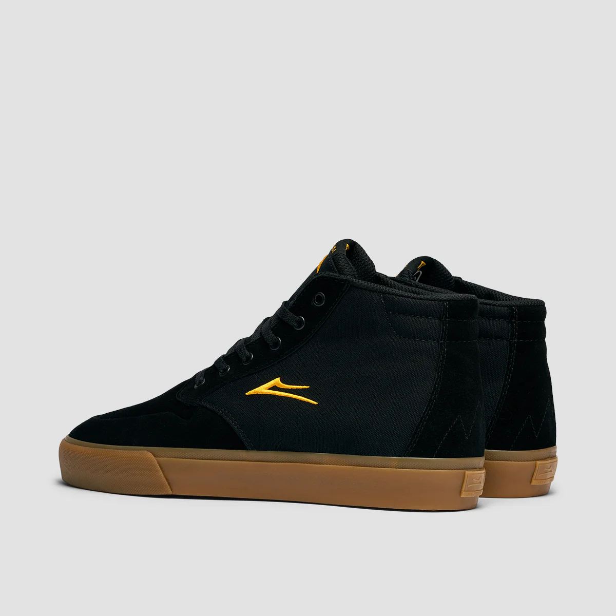 Lakai Riley 3 High Shoes - Black/Gum Suede - Image 3