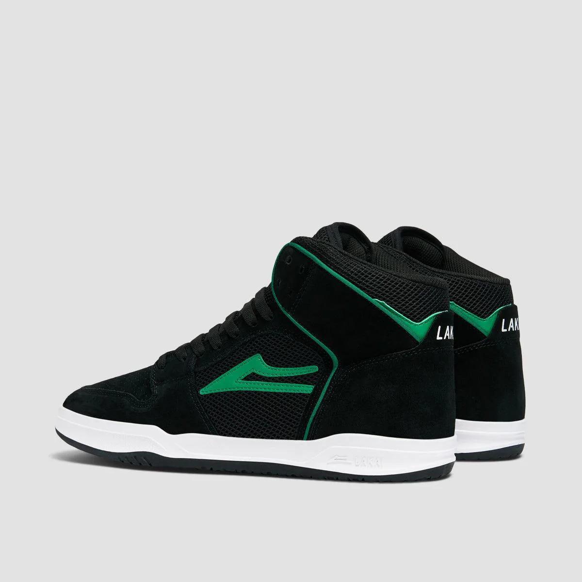 Lakai Telford High Top Shoes - Black Suede - Image 3