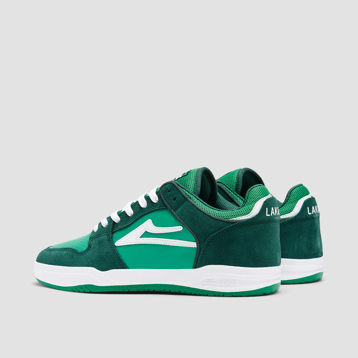 Lakai Telford Low Shoes - Green Suede - Image 3