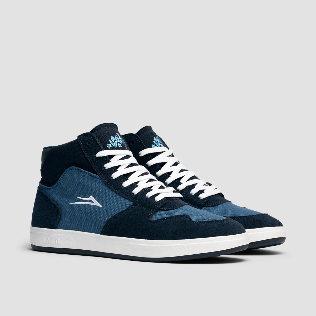 Lakai Villa Shoes - Slate/Navy Suede - Image 2