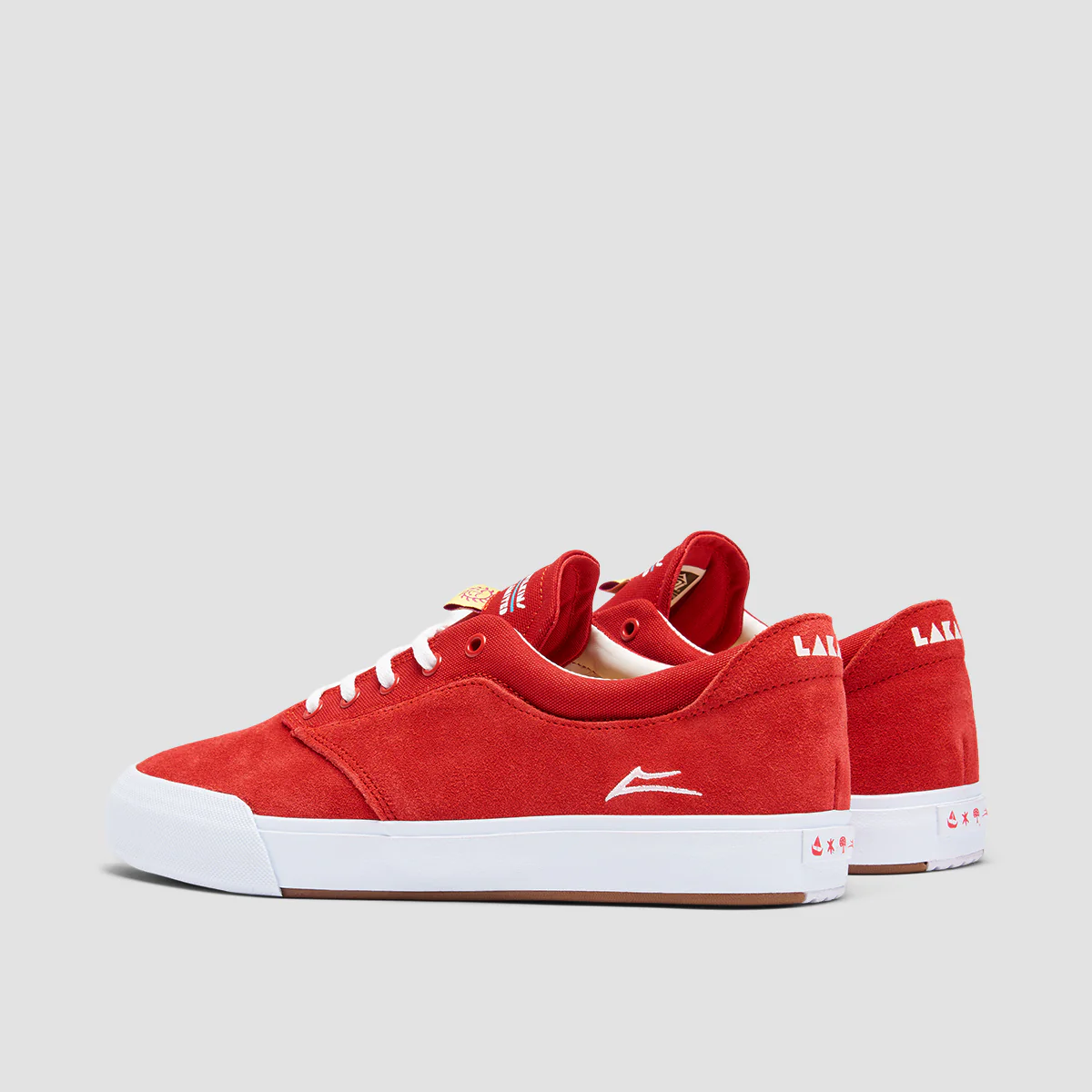 Lakai Wilkins Shoes - Red Suede - Image 3