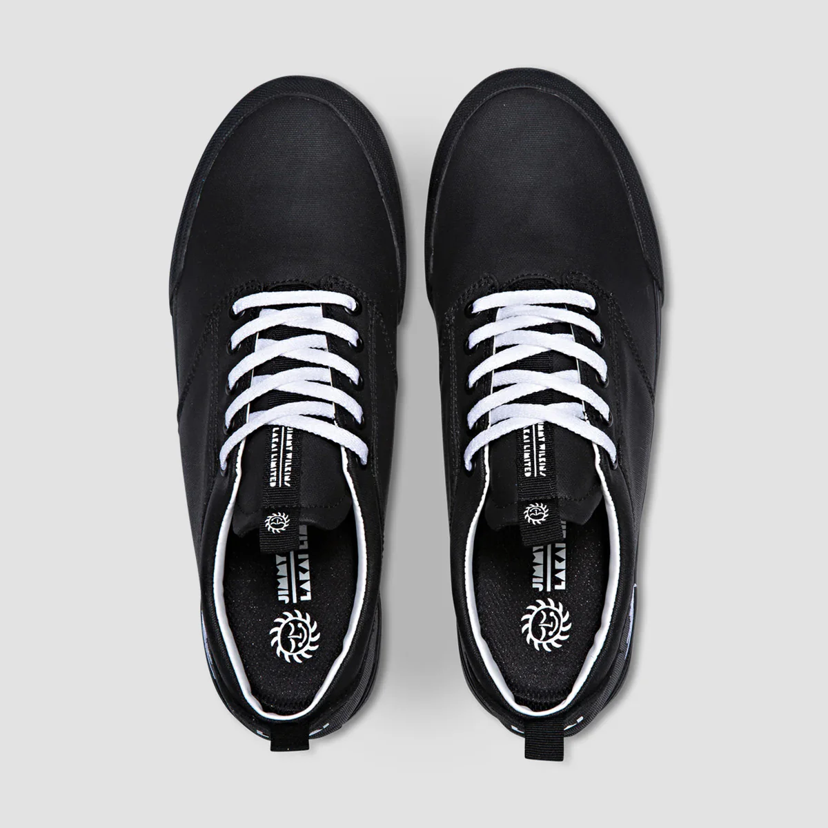 Lakai Wilkins VLK Canvas Skate Shoes - Black Canvas - Image 3