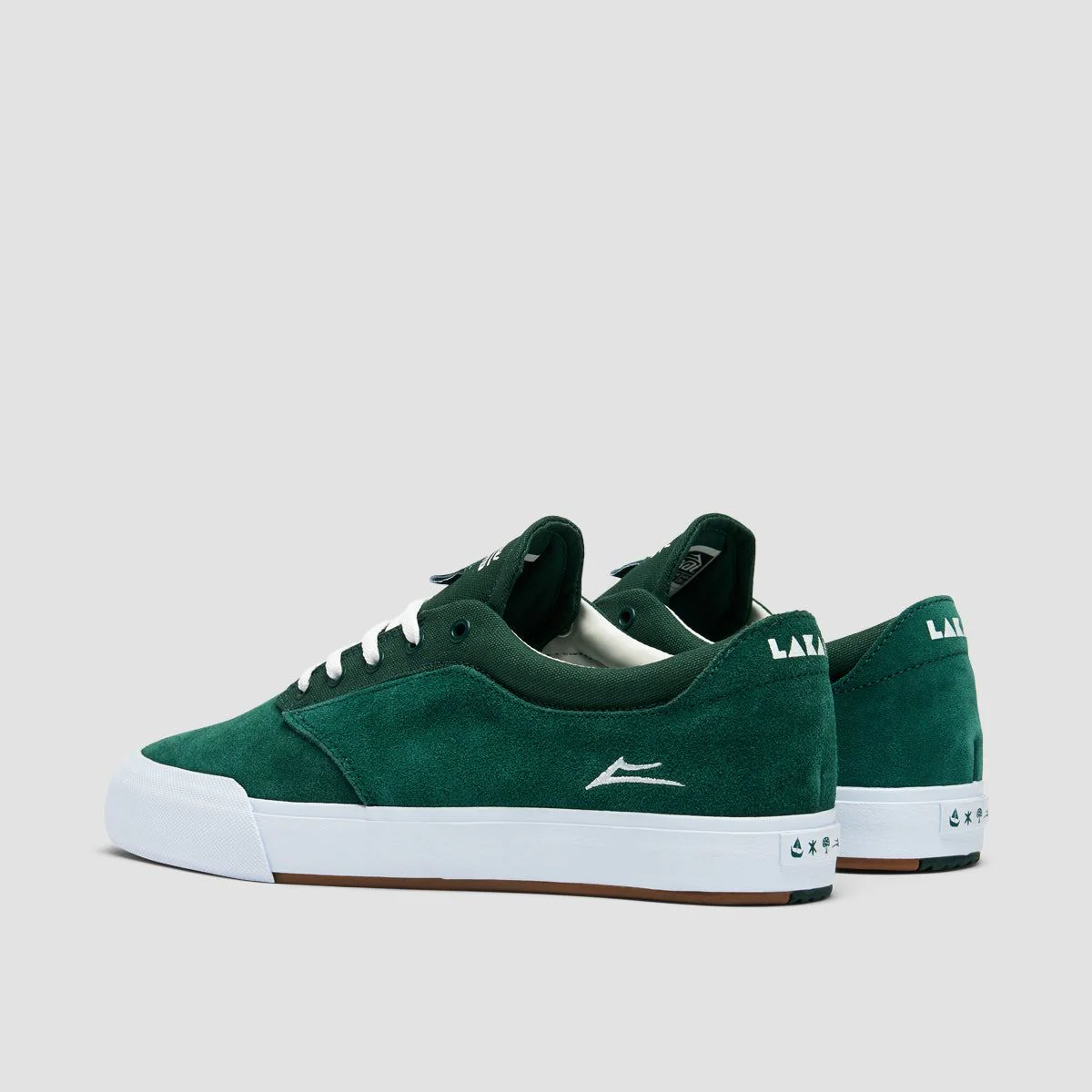 Lakai Wilkins VLK Shoes - Green Suede - Image 3