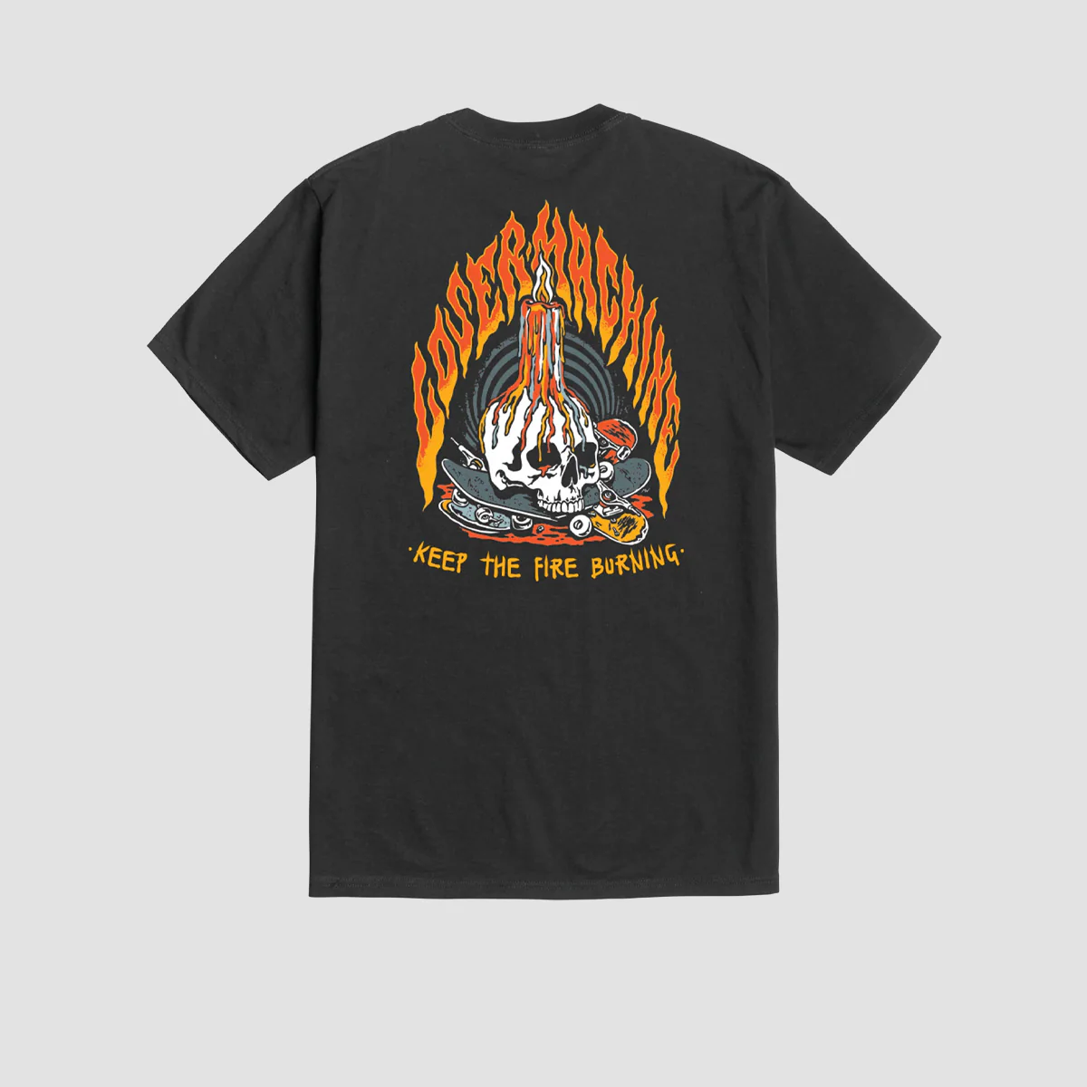 Loser Machine On Fire T-Shirt Black - Image 2