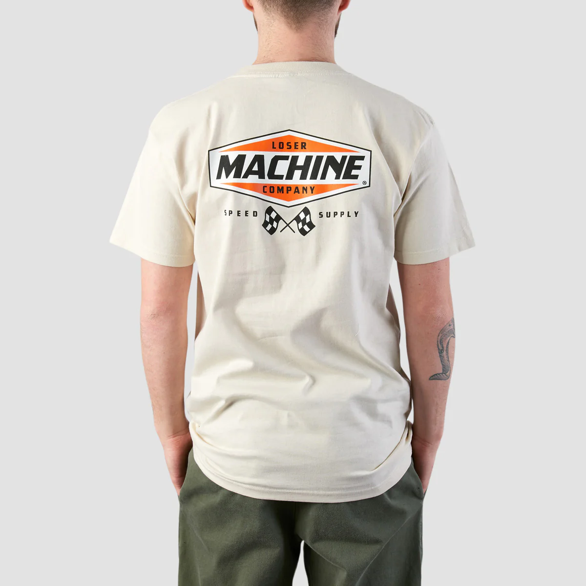Loser Machine Overdrive T-Shirt Cream - Image 4