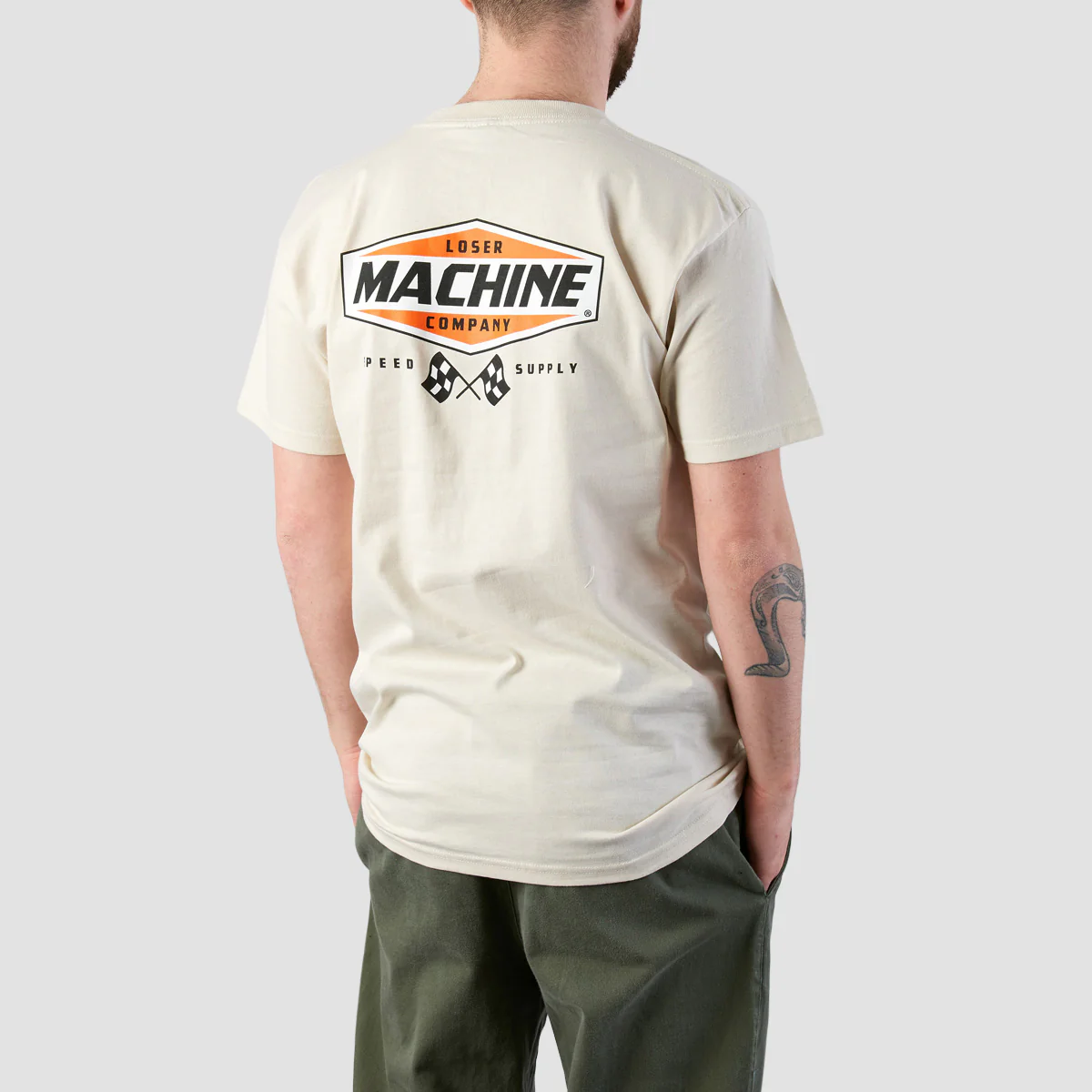 Loser Machine Overdrive T-Shirt Cream - Image 5