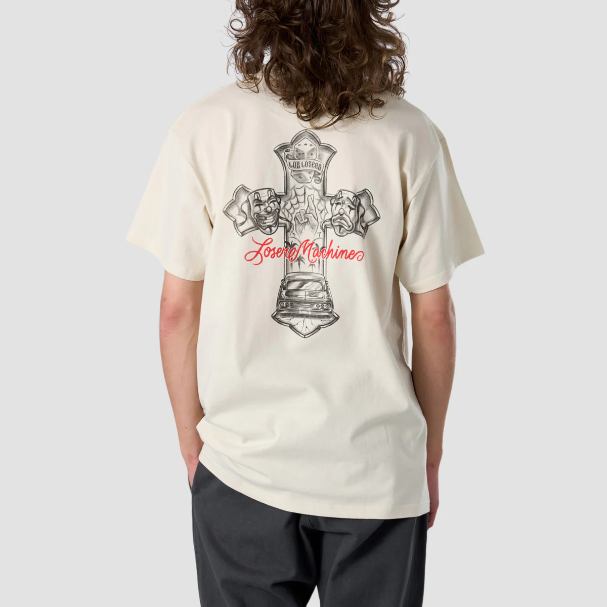 Loser Machine Street View T-Shirt Cream - Image 2