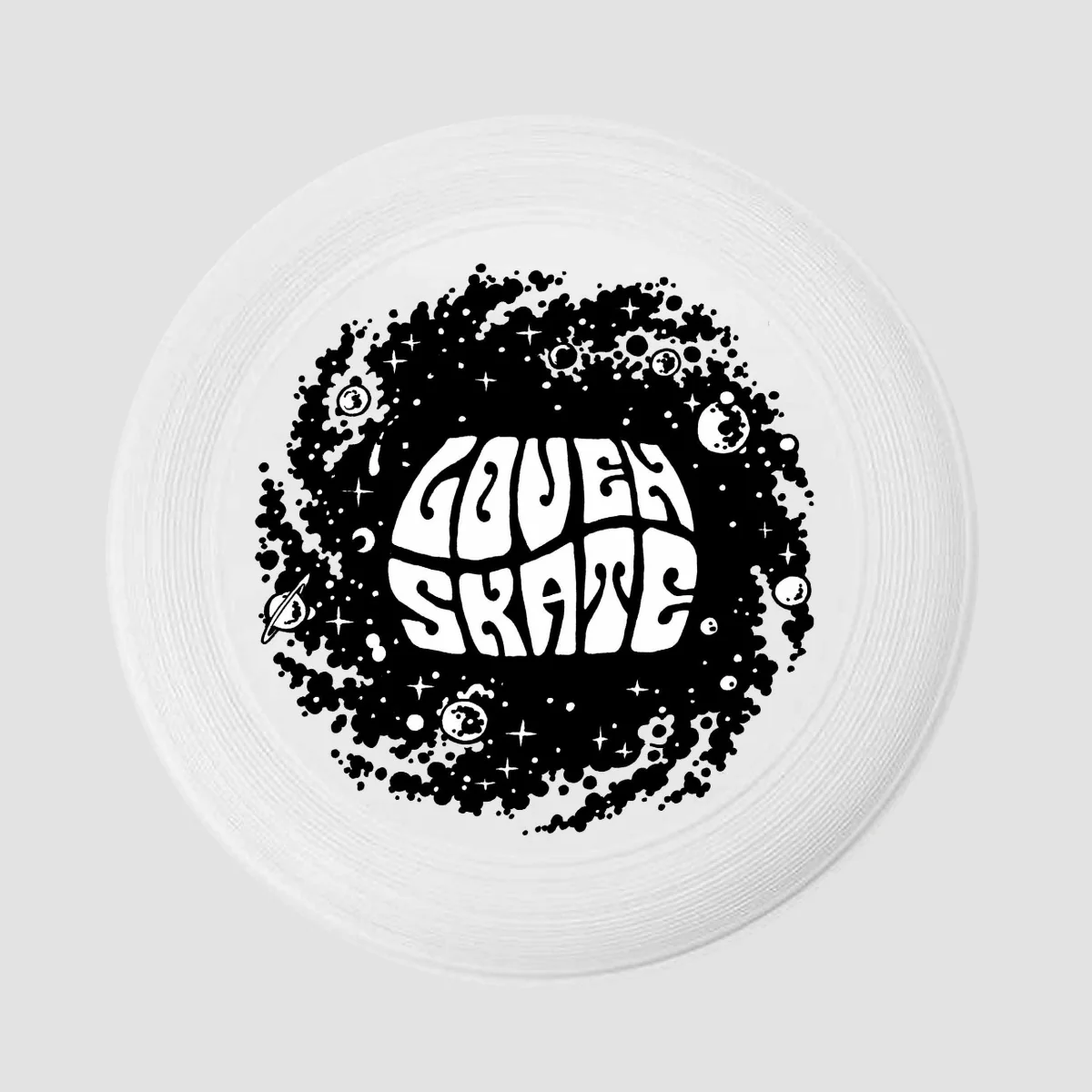 Lovenskate Cosmic Spiral Frisbee White - Image 2