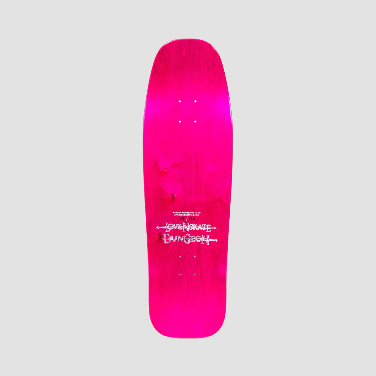 Lovenskate X Dungeon By French Skateboard Deck Various Stains - 9.5" - Image 2