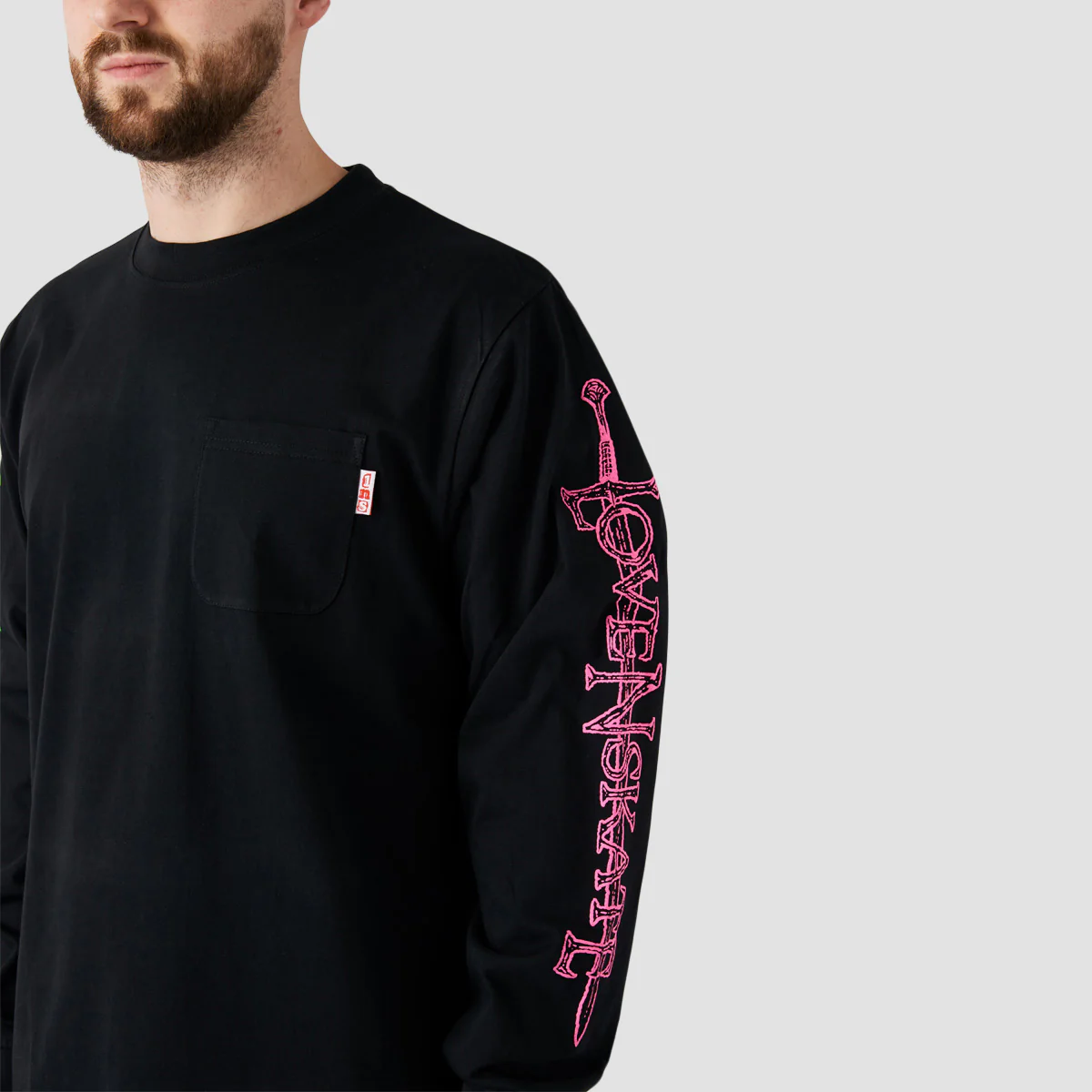 Lovenskate X Dungeon By French Longsleeve T-Shirt Black - Image 4