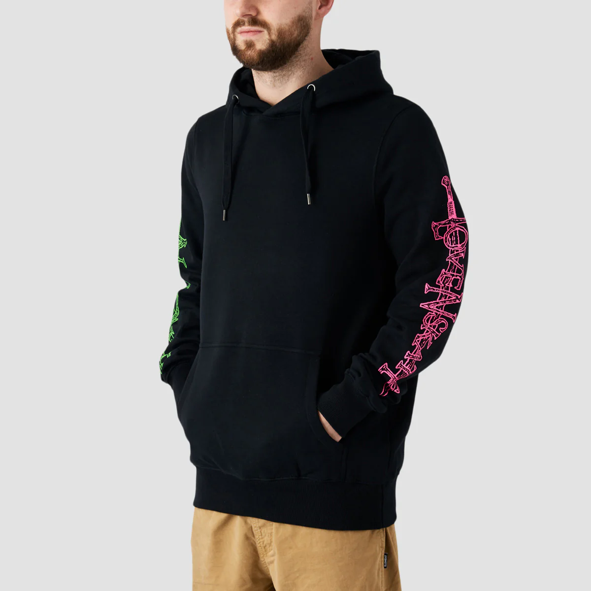 Lovenskate X Dungeon By French Pullover Hoodie Black - Image 3