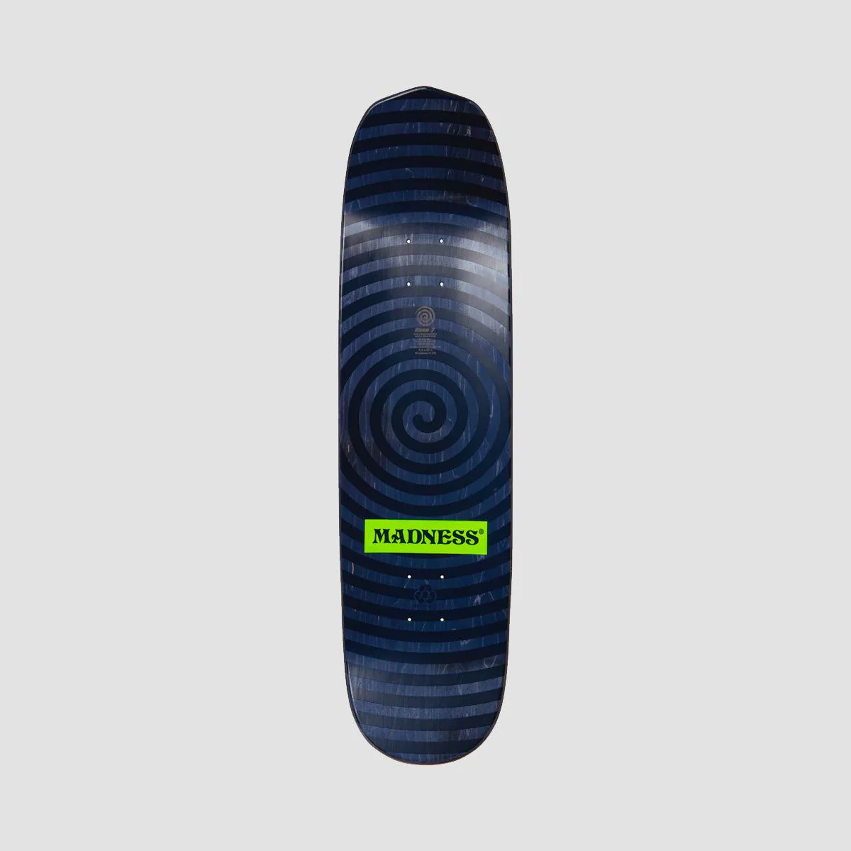 Madness Outcast R7 Slick On Middle Section Burden Shaped Skateboard Deck Green/Multi - 8.5" - Image 2